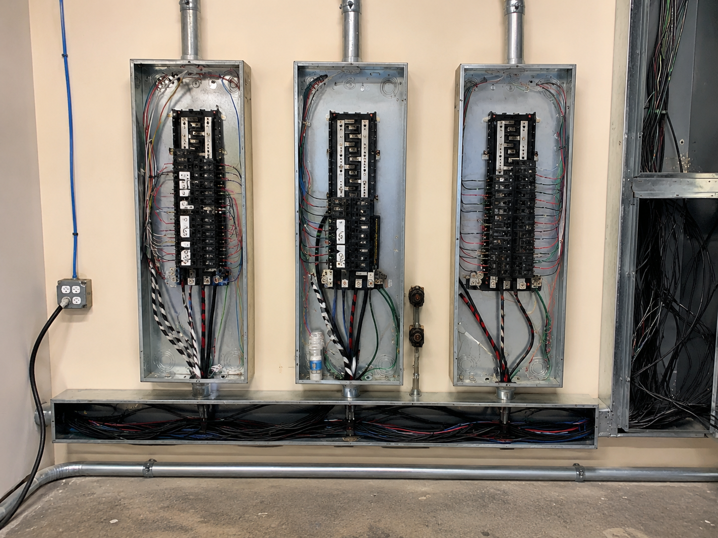 Straight corrected electrical panel photo