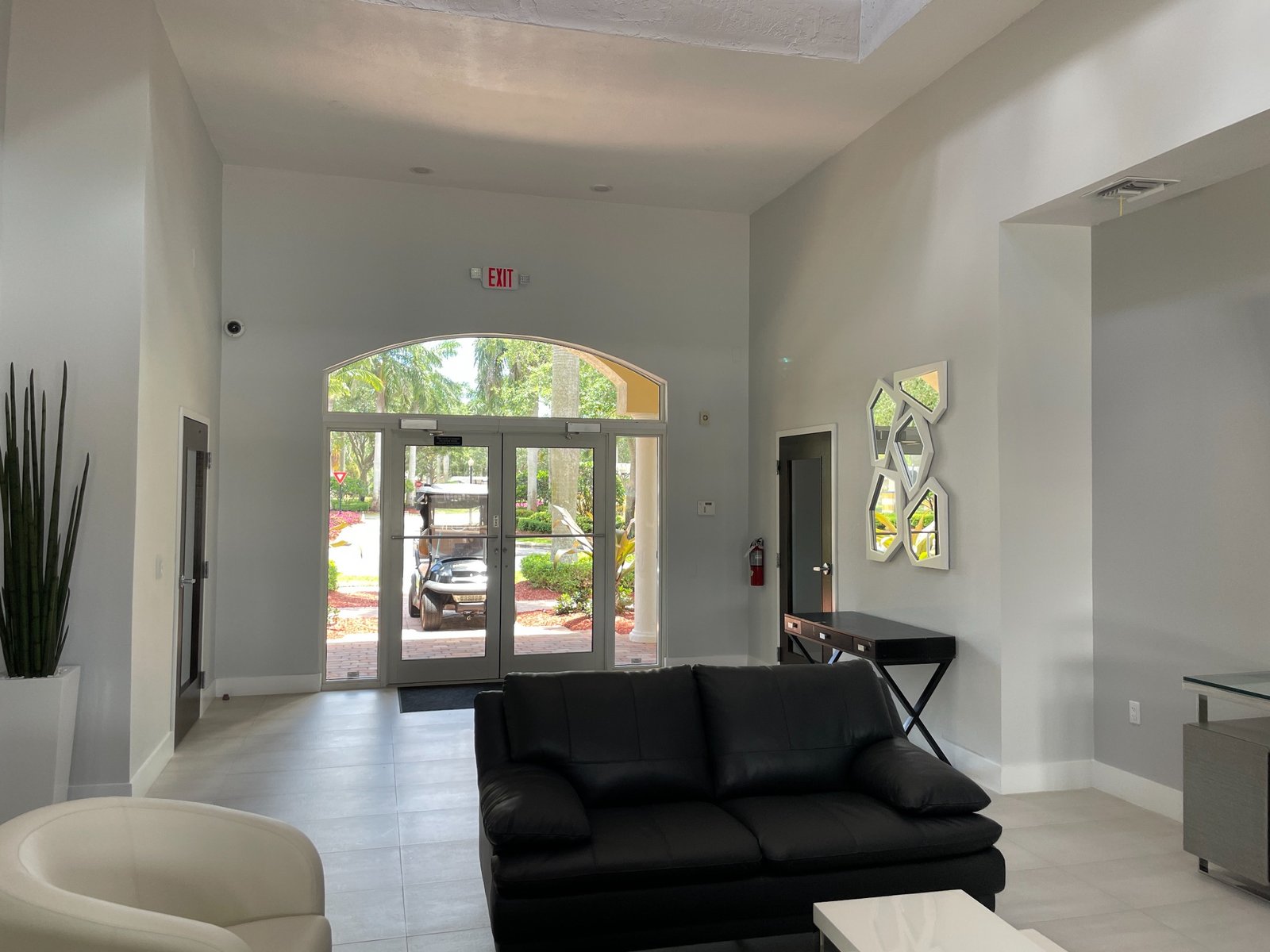 HOA completed lobby interior photo