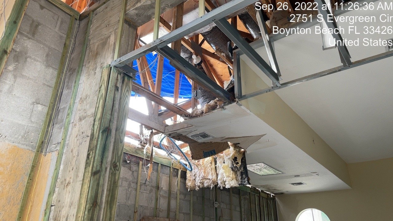 HOA community property restoration before progress photo 1