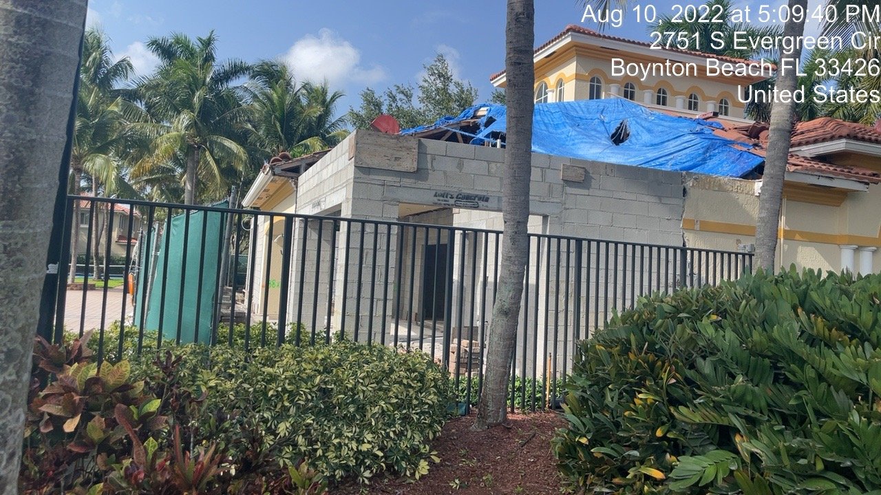 HOA community property restoration before progress photo 5